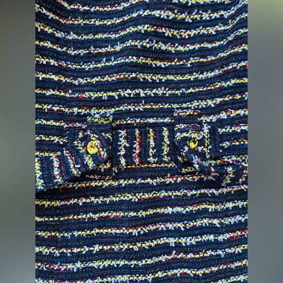 CAbi navy tweed trench coat - size 4 - Picture 10 of 15